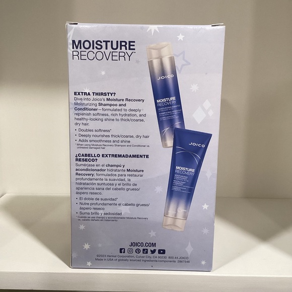 NIB Joico Moisture Recovery Shampoo 10.1 oz & Conditioner 8.5 oz Duo Quench - Picture 3 of 3